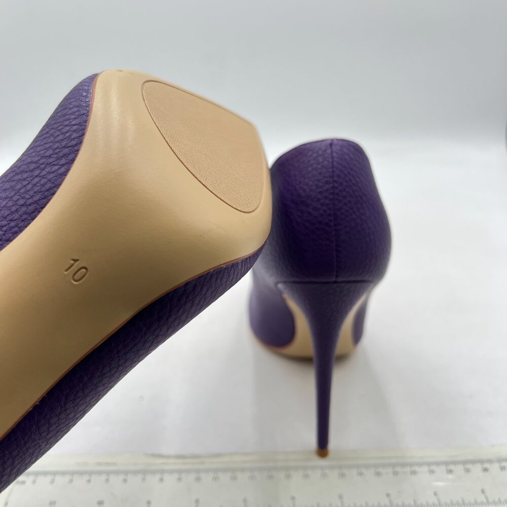 FSJ Dark Purple Pointed Toe High Heels Sexy Stiletto Pumps Office Lady Shoes - Picture 6 of 8